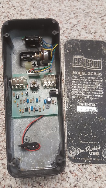 RARE Vintage 1993 Dunlop Crybaby GCB-95 Wah Pedal Guitar Cry