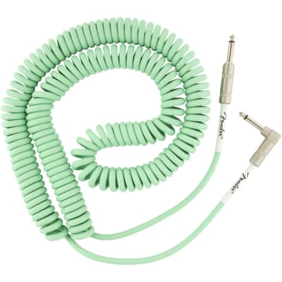 Fender Original Series Coil Cable - Straight / Angle 30' Surf Green image 4