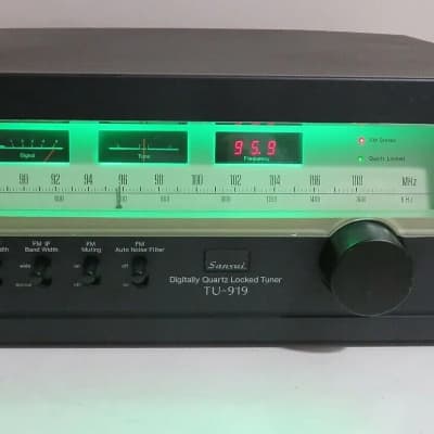 SANSUI TU-919 STEREO TUNER WORKS PERFECT SERVICED ALIGNMENT FULL RECAP +LED image 1