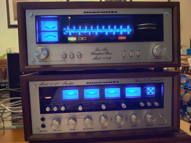 Marantz 4140 Quadraphonic Integrated Amp And Matching 115B | Reverb