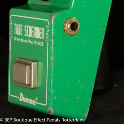 Ibanez TS-808 Tube Screamer with Texas Instruments RC4558P Malaysia op amp 1980 with "R" Logo s/n 126957 Japan image 6
