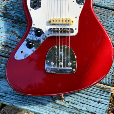 1999 Fender Left Handed JG-66 Jaguar Candy Apple Red Reissue MIJ image 7