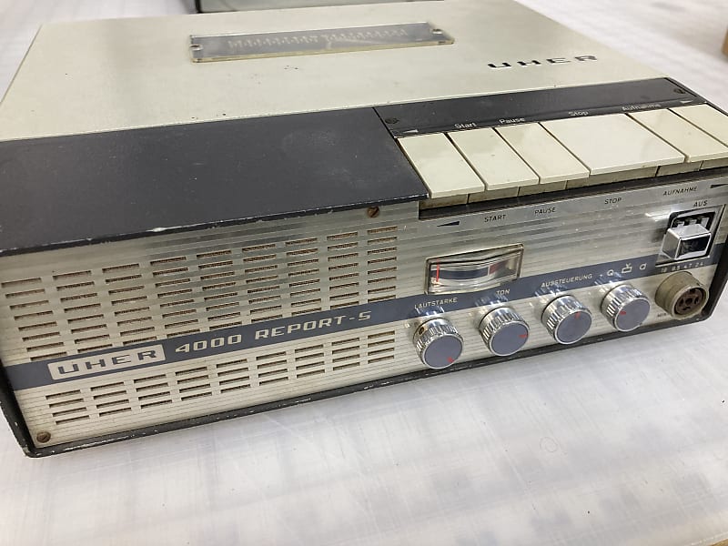 Uher 4000 Report-S all-transistor reel-to-reel tape recorder | Reverb