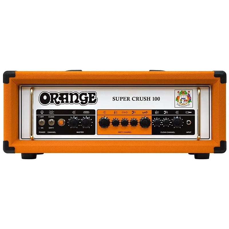 Orange Super Crush 100 Solid-State Guitar Amplifier Head (100 Watts) - Orange image 1