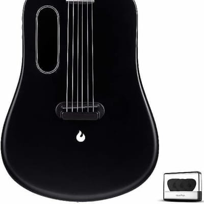 LAVA Music LAVA ME 2 Carbon Fiber Guitar, Black W/ built in effects/speaker "Authorized Dealer" image 2