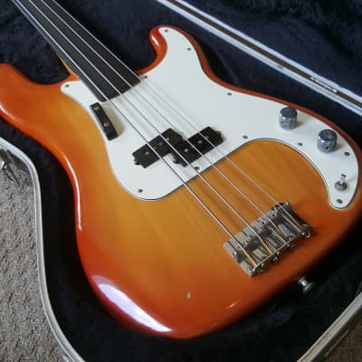 Fender Precision Bass Fretless Conversion 1973 Sienna Sunburst image 4