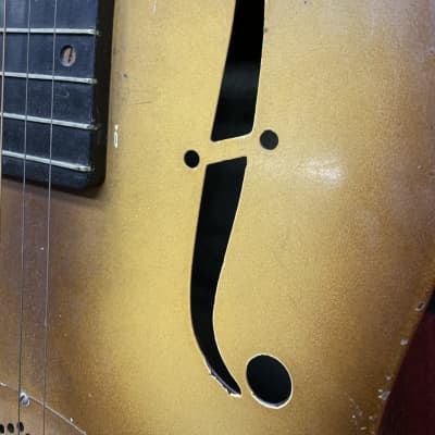 1929 National Triolian Resophonic Guitar Walnut Sunburst image 8