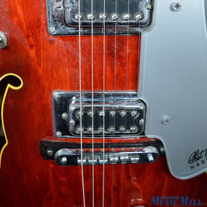 1976 Gretsch 7660 Chet Atkins Nashville Electric Guitar Autumn Red image 7
