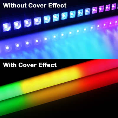 Unbranded 36LEDs RGBW DMX Light Bar with Detachable Cover Chasing Function 41 Static Colors & 56 Shows LED Beam Stage Lighting