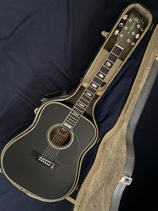 Morris W-50 BLACK Rare color 1980s MIJ Brazilian rosewood Jacaranda | Reverb