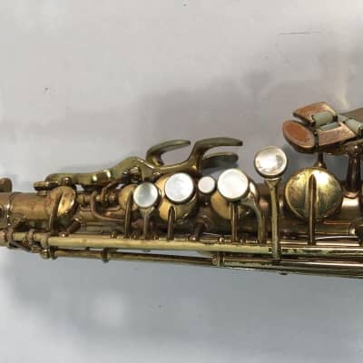 buescher 400 intermediate-level alto saxophone, very good cond, with case/etc. image 17