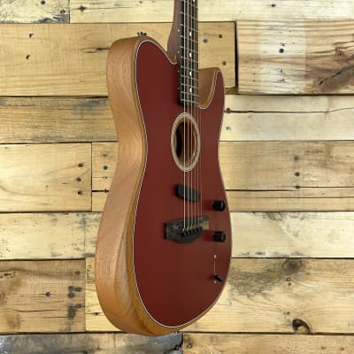 Fender American Acoustasonic Telecaster (2021, Crimson Red) image 3
