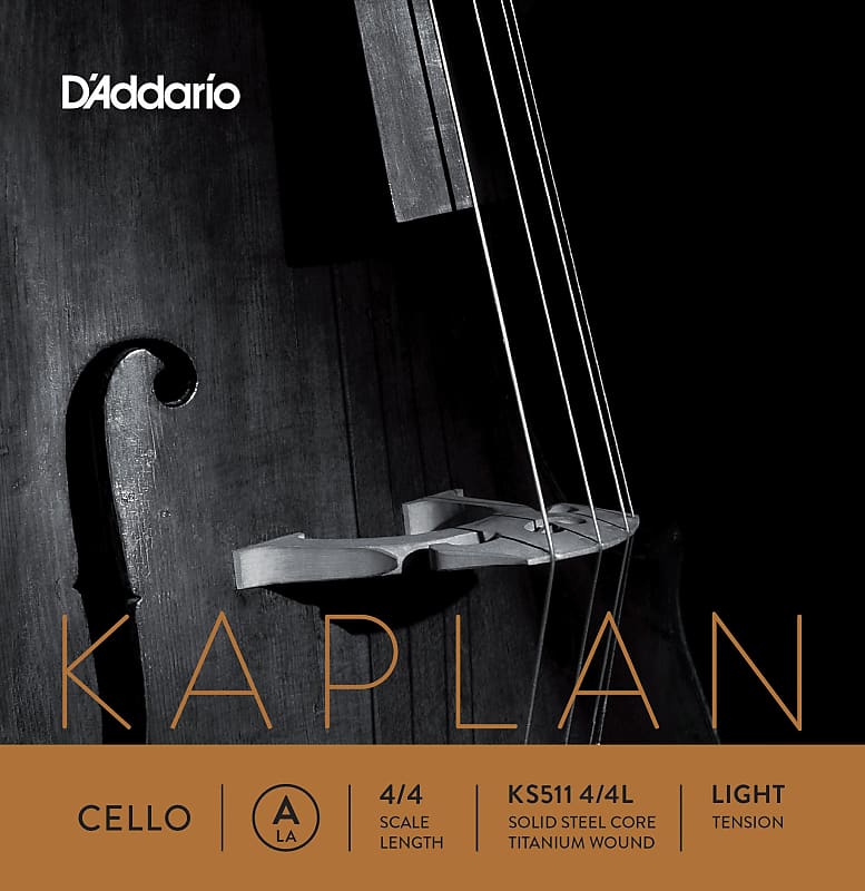 D'Addario Kaplan Cello Single A String, 4/4 Scale, Medium Tension image 1