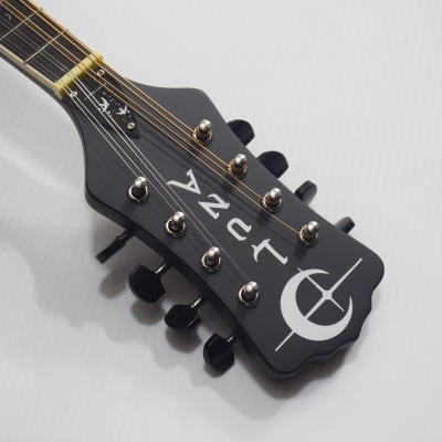 Luna Moonbird F-Style Acoustic-Electric Mandolin - Black Satin image 8
