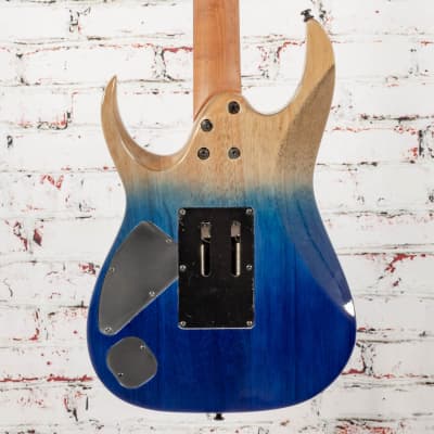 USED Ibanez High Performance RGA42HPTQM Electric Guitar - Blue Iceberg Gradation image 6