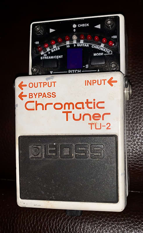 Boss TU-2 Chromatic Tuner (Dark Gray Label) 1998 - 2009 - White