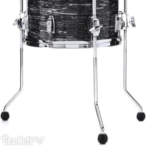 Ludwig Classic Maple Floor Tom - 14 x 14 inch - Vintage Black Oyster image 2