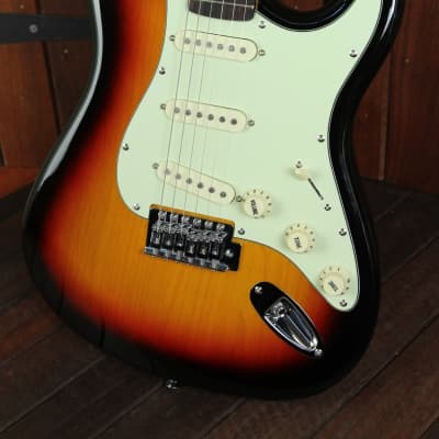 SX Vintage Style Electric Guitar Sunburst with Bag image 5