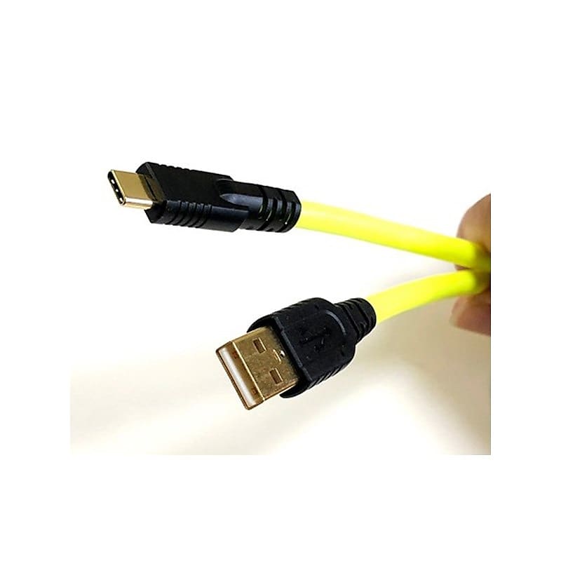 EXFORM PREMIUM USB CABLE for DJs 1.0m [DJUSB-1M-YLW-CtoA]