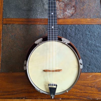 Gallotone Banjolele Banjo Uke Ukulele Melody Jr. Vintage w/case image 2