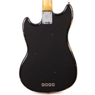 Fender Justin Meldal-Johnsen Road Worn Mustang Bass - Black image 3