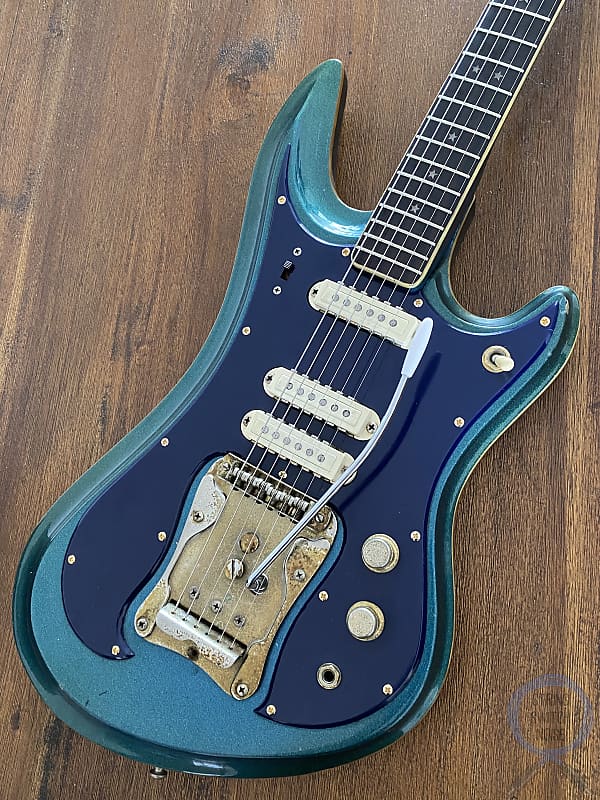 激レア 美品 Guyatone LG-350T-DX Sharp Five Guyatone 1966 LG-350T Sharp Five / Blue Metalic w/HC