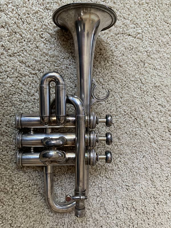 Selmer 3 Valve Piccolo Trumpet 1947 Silver Reverb