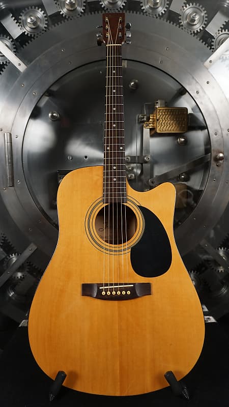 Franciscan ES7C-4 - Natural Made in Korea Electric Acoustic Guitar w/ Padded Gig Bag image 1