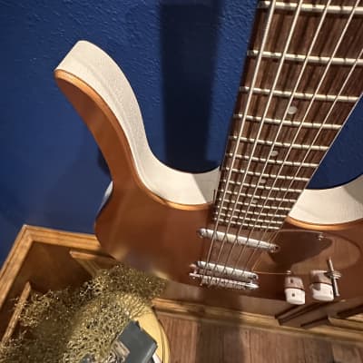 Jerry Jones Longhorn 1988-1990 Electric Guitar Bass - Beautiful Burnt Orange image 10