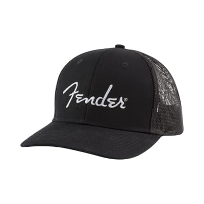 New Fender Washed Trucker Hat Red and Black | Reverb