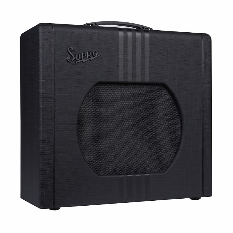 Supro 1822R Delta King 12 15-Watt 1x12" Guitar Combo + Black / Black Stripes + NEW from the GREAT guitar store in AUSTRIA image 1