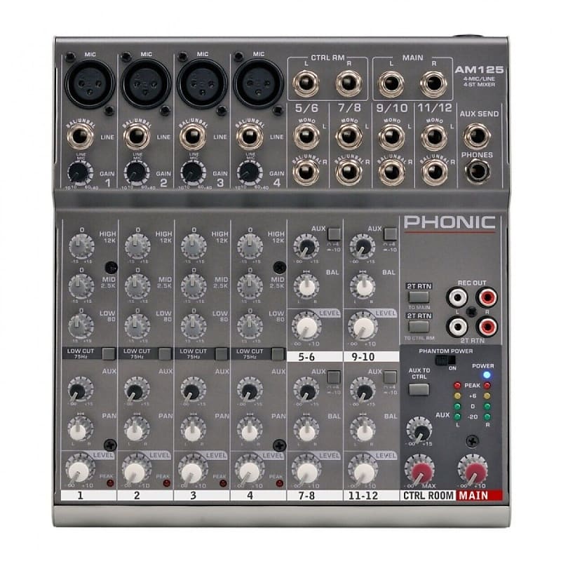 PHONIC AM125 Analog mixing console image 1