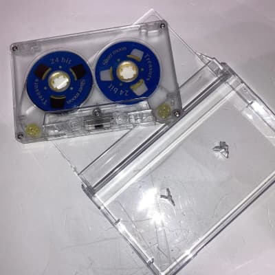 Audio Cassette Tape case Clear/Clear Square Edge Audio Cassette Tape  Storage 10 Pack