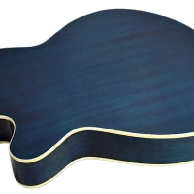 Oscar Schmidt OG8CETBL Cutaway Folk Acoustic Electric Guitar Trans Blue image 4