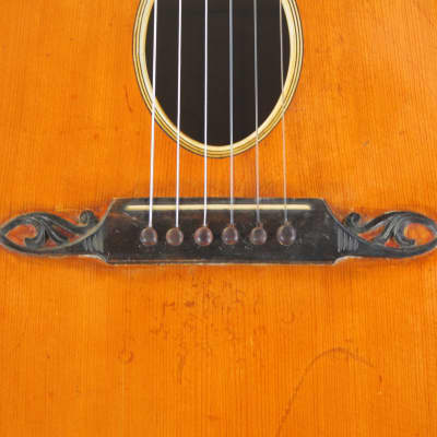 Coat of arms romantic guitar ~1910 - rare and unique - similar to Hermann Hauser, Richard Jacob Weissgerber + video! image 4
