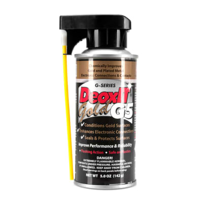 Hosa G5S-6 - CAIG DeoxIT GOLD - Contact Enhancer / 5% Spray - 5 oz image 1