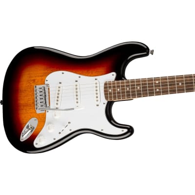Squier Affinity Series Stratocaster Electric Guitar, Laurel Fingerboard, 3-Color Sunburst image 11