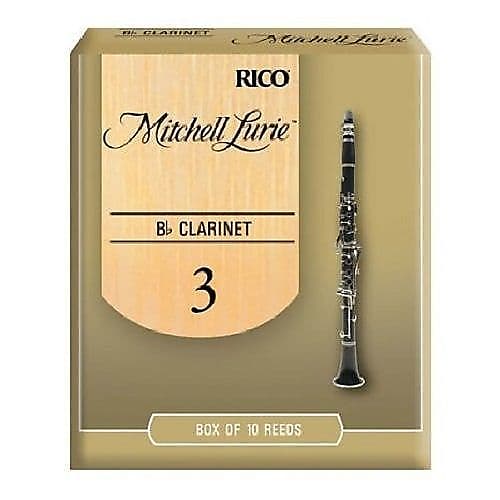 Rico Mitchell Lurie Bb Clarinet Reeds #3.0 (10-Pack) NEW image 1