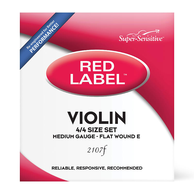 Red Label Violin 4/4 FW String Set Medium image 1