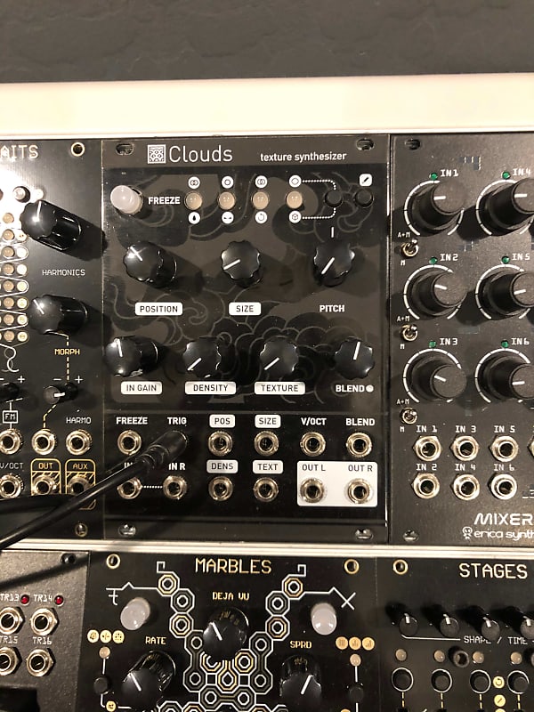 Clouds Clone Eurorack Synthesizer Module w/ Black Sandblasted Magpie Panel image 1