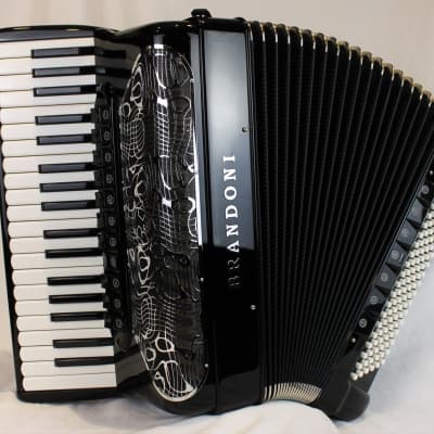 NEW Black Brandoni 131C Infinity Piano Accordion LMMH 37 120 image 1