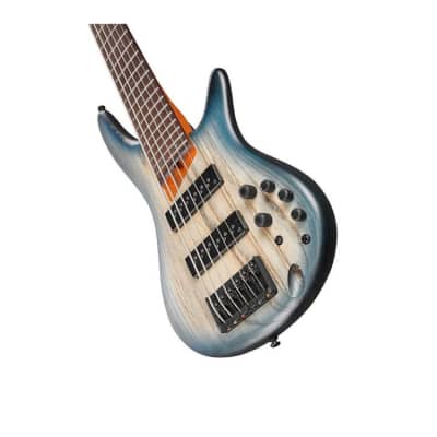 Ibanez SR Standard 6-String Electric Bass (Right-Handed, Cosmic Blue Starburst Flat) image 4