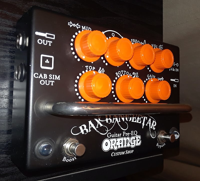 Orange Bax Bangeetar Guitar Pre-EQ Pedal Pre-Amp- Black