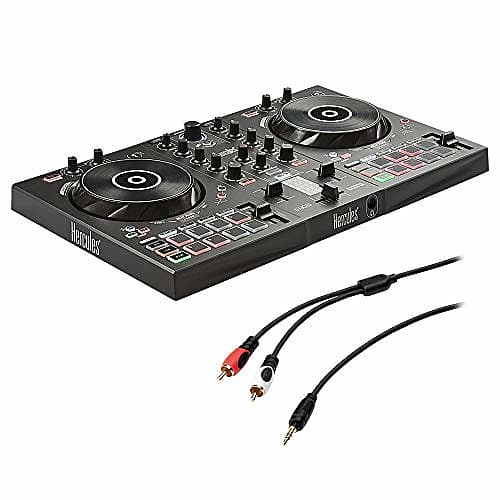 Hercules DJ 2 Control Inpulse 300, DJ Controller with /8" Stereo Mini to Dual RCA Y-Cable (6') Bundle image 1