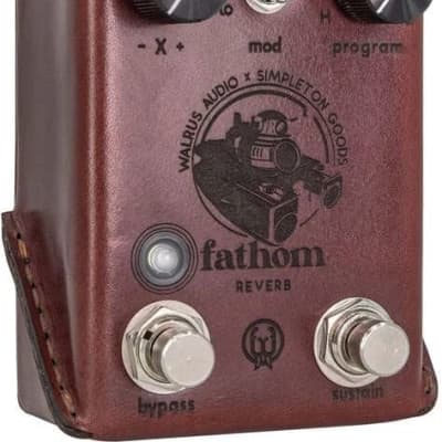 Walrus Audio Fathom Multi-Function Reverb Craftsman Series Rare Limited Edition Leather Wrapped image 3