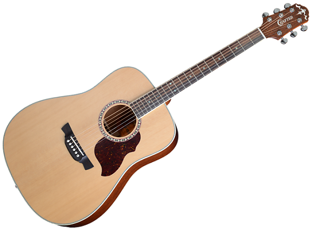 Crafter D7 N Acoustic Electric Guitar w Bag