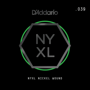 D'Addario NW039 Nickel Wound Electric Guitar Single String .039