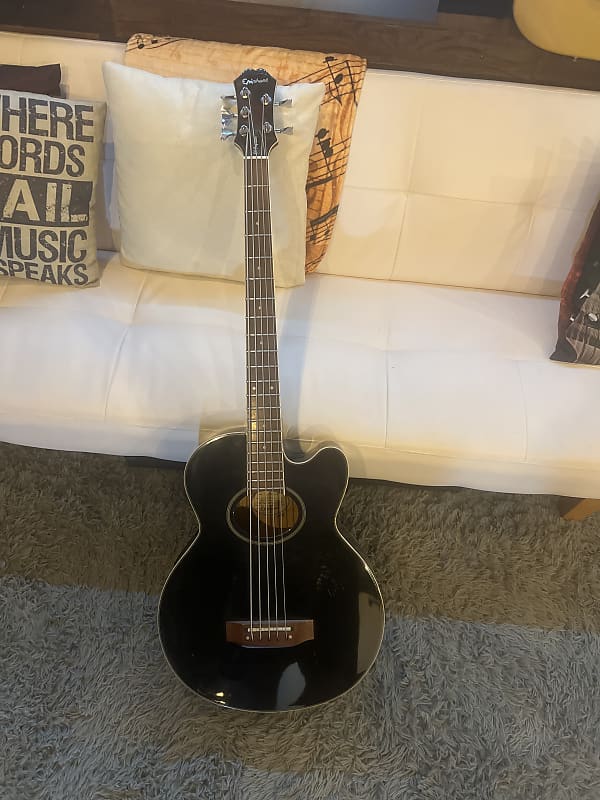 Epiphone El Capitan C5B 5 String Acoustic Bass 2010s Black Reverb