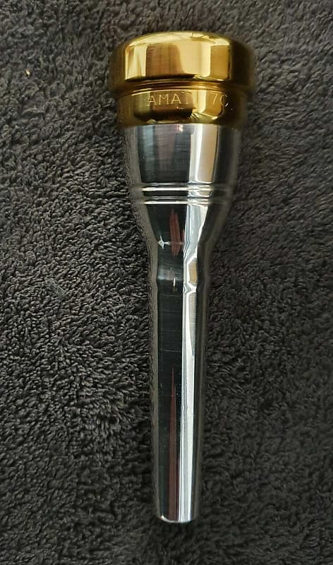 AMATI 7C , trumpet mouthpiece, 24k gold and rim