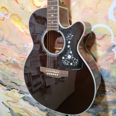 Takamine GN75CE TBK NEX Cutaway Acoustic/Electric Guitar Transparent Black (Floor Model) image 4